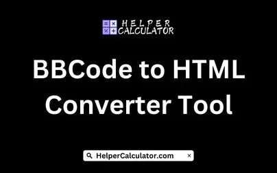 BBCode to HTML Converter Tool