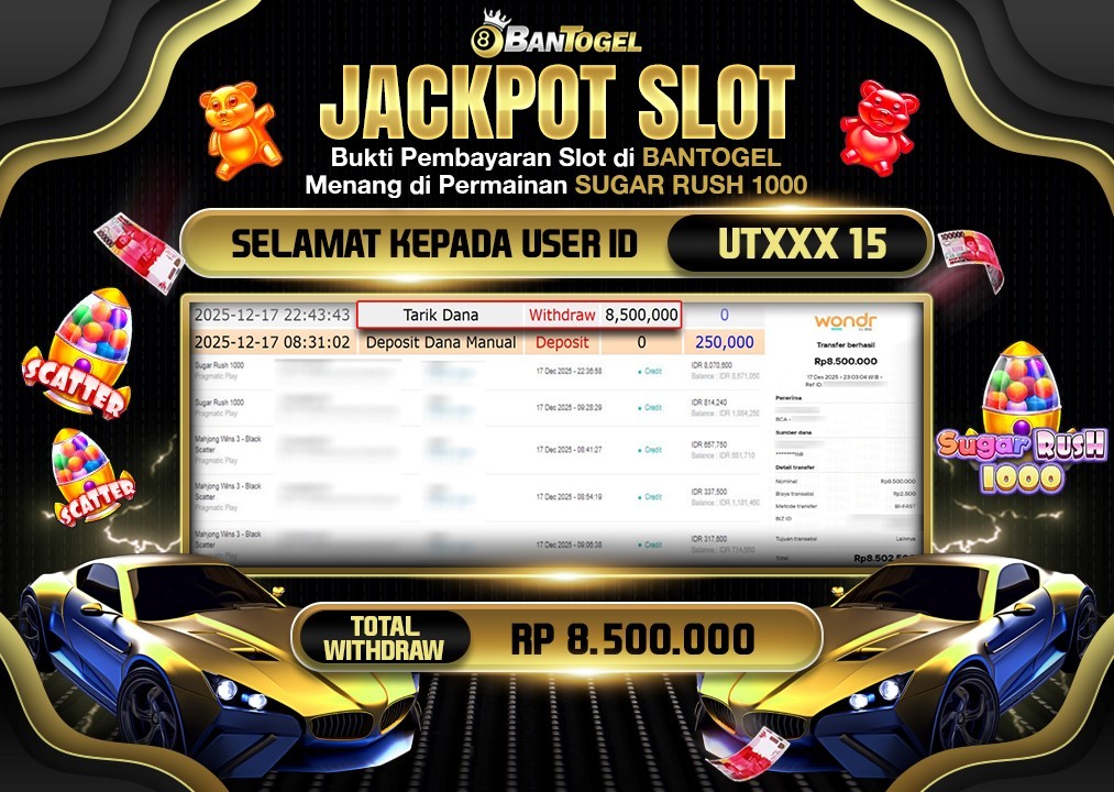 BUKTI JACKPOT LUNAS BANTOGEL