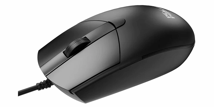 Pc Power PCM-378-4D Wired Black Mouse