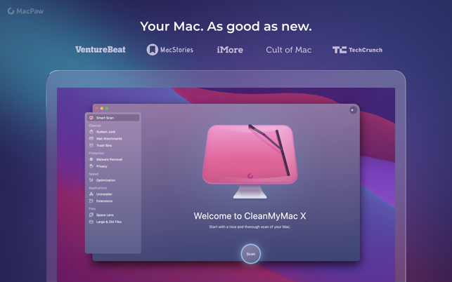 CleanMyMac X 4.14.1 破解版丨最好用的MAC清洁工具丨激活全部功能