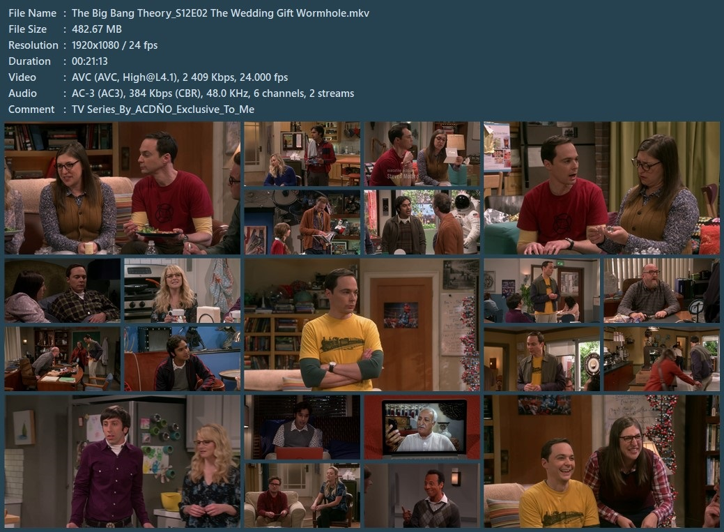 The Big Bang Theory S12E02 x264 & x265 10Bits 1080p Dual Lat