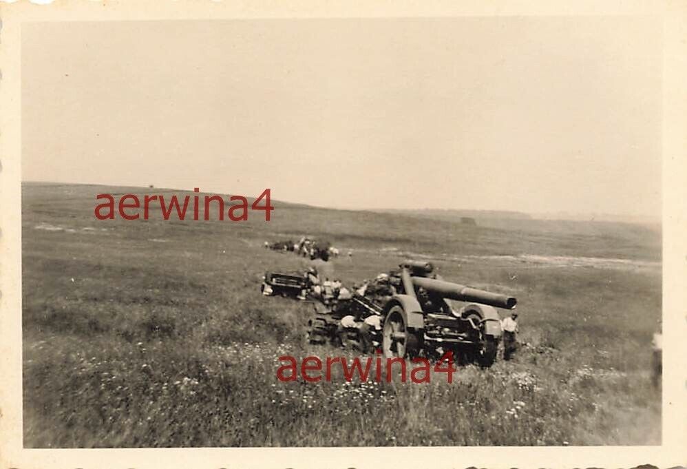 Geschütze werden in Stellung gebracht 21cm Mörser 18 Spicherer Höhen Frankreich