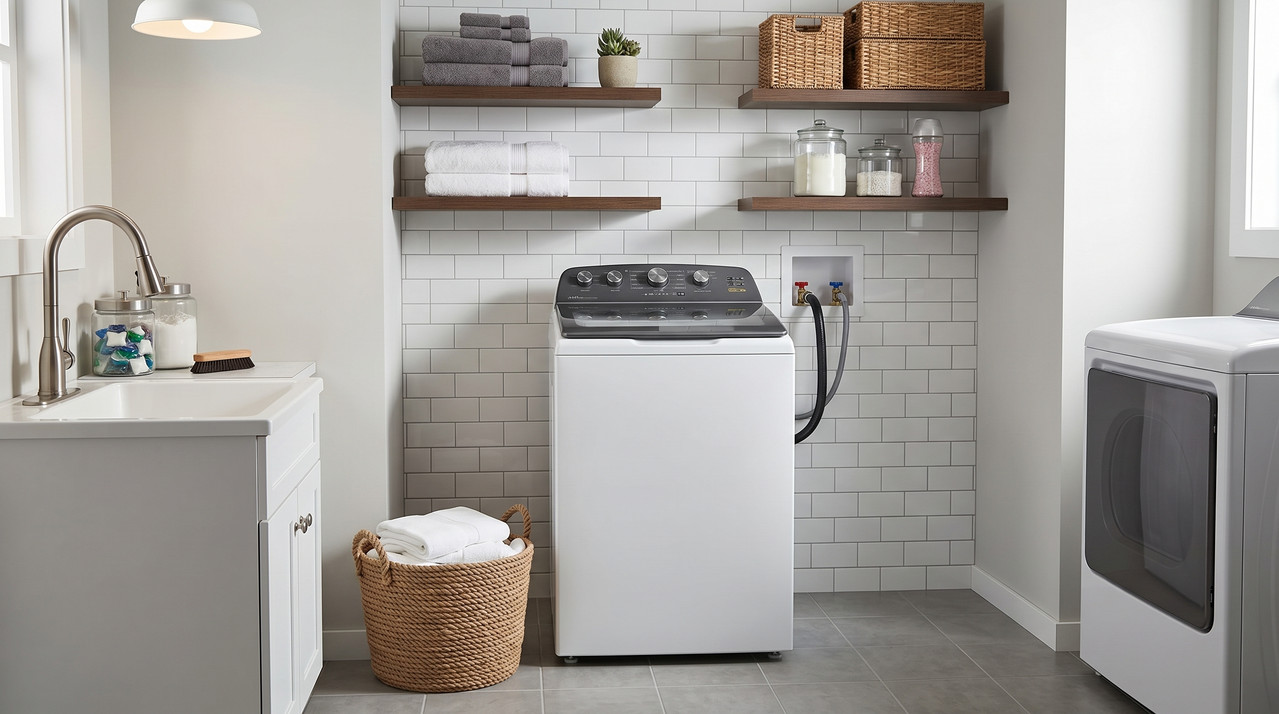 Lavadora Automática Whirlpool de Carga Superior Blanca de 20 kg