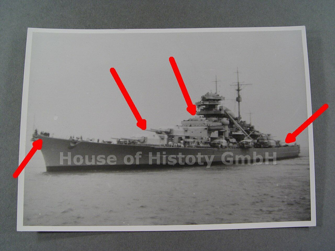 126091, Foto Schlachtschiff BISMARCK, Indienststellung, Erprobung, SELTEN
