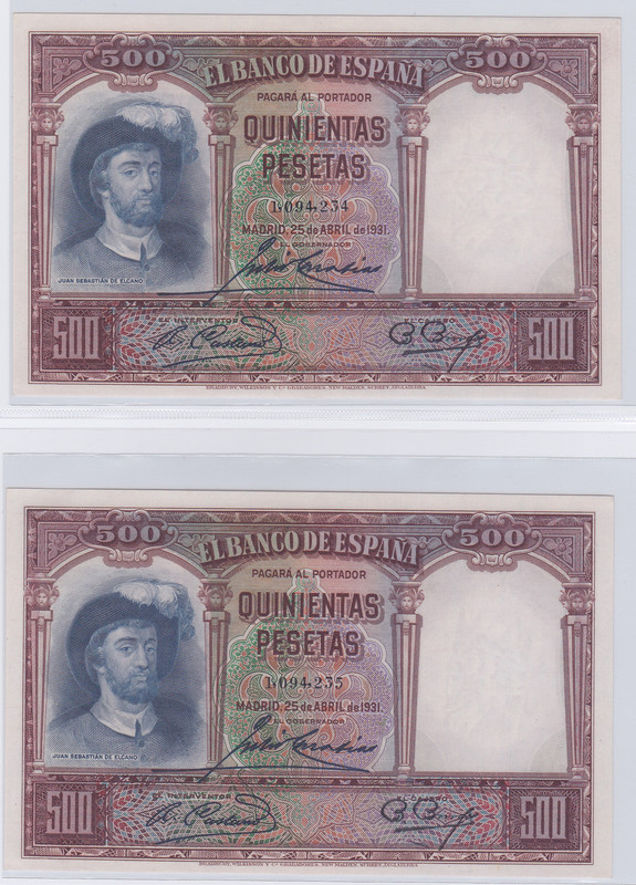 (1931) 500 pesetas A
