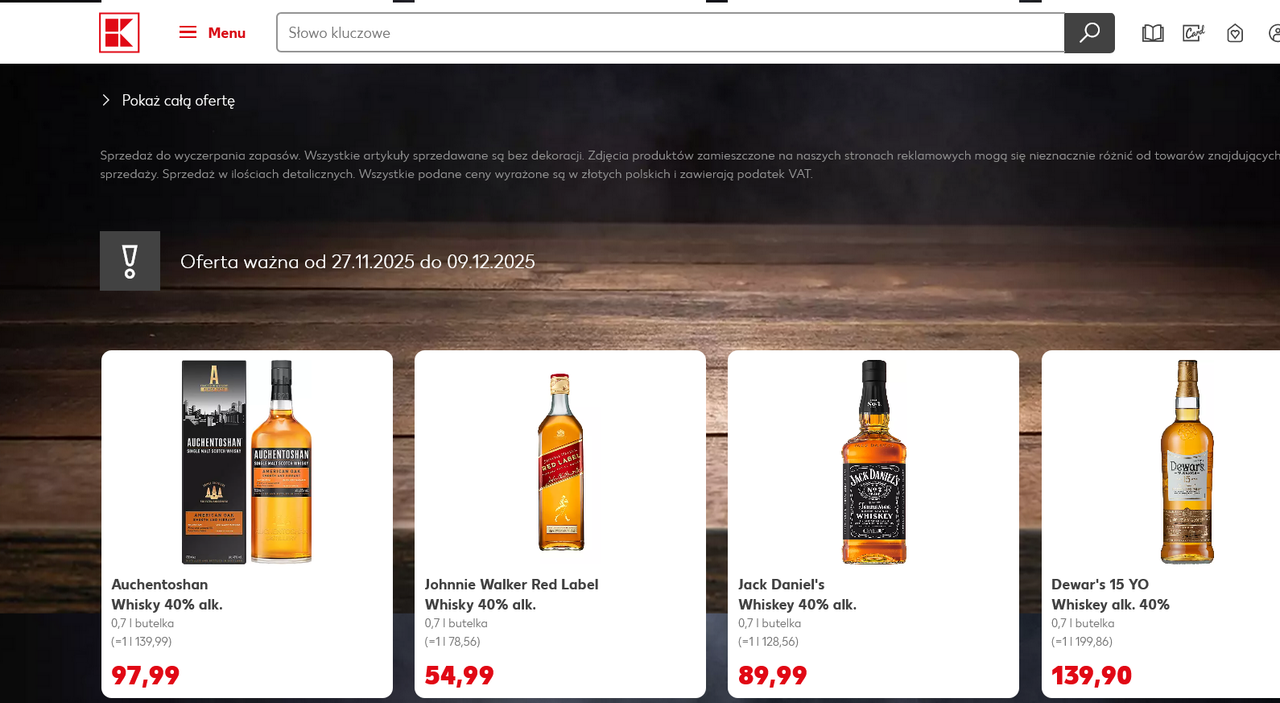 2025 12 05 at 12 02 24 Whisky i whiskey Kaufland