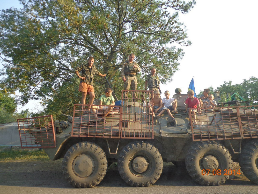 Фото бійців 72-гої окремої механізованої бригади у зоні проведен