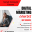 Black and Red Geometric Digital Marketing with Services Instagram Post