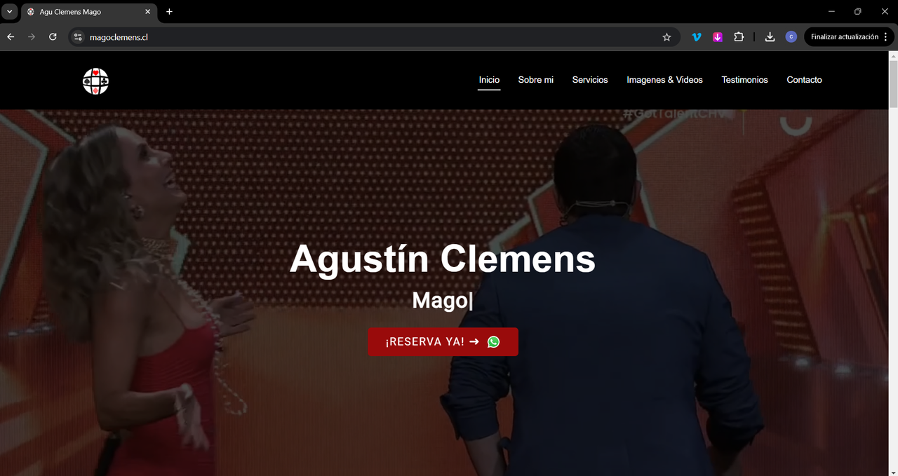 Mago Clemens - Sitio web