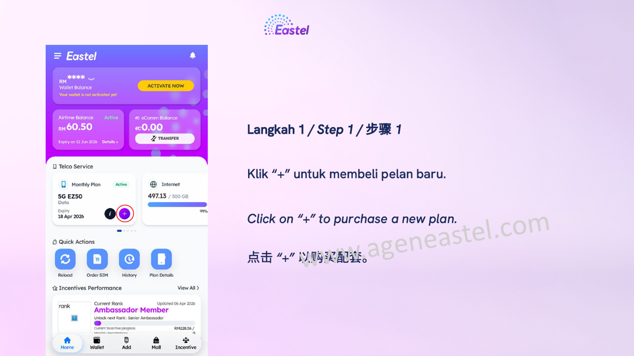 Pengguna baru Eastel