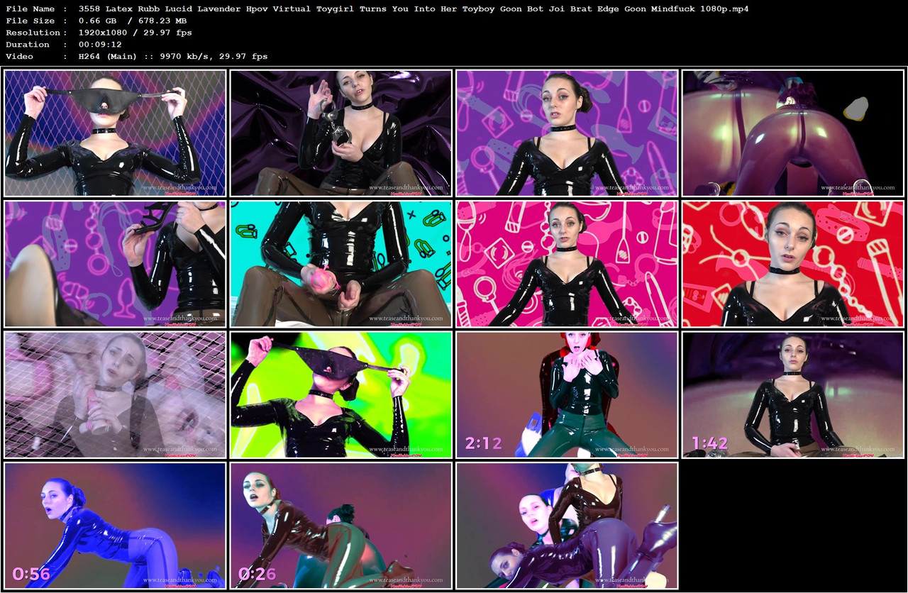 3558 Latex Rubb Lucid Lavender Hpov Virtual Toygirl Turns You Into Her Toyboy Goon Bot Joi Brat Edge