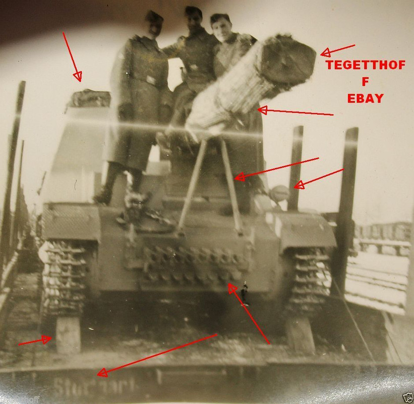 FOTO PANZER PANZERJäGER AUF DEM ZUG CILLI FAHREN