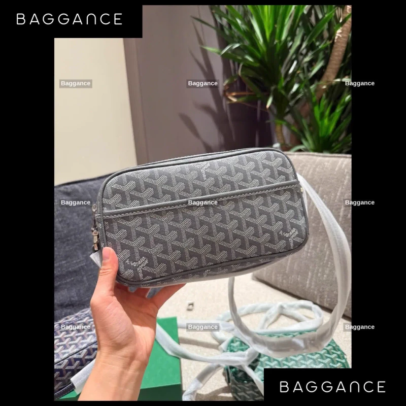 Goyard Camera Unisex Bag Brown Full Box Size 22cm - EVGYFW-05