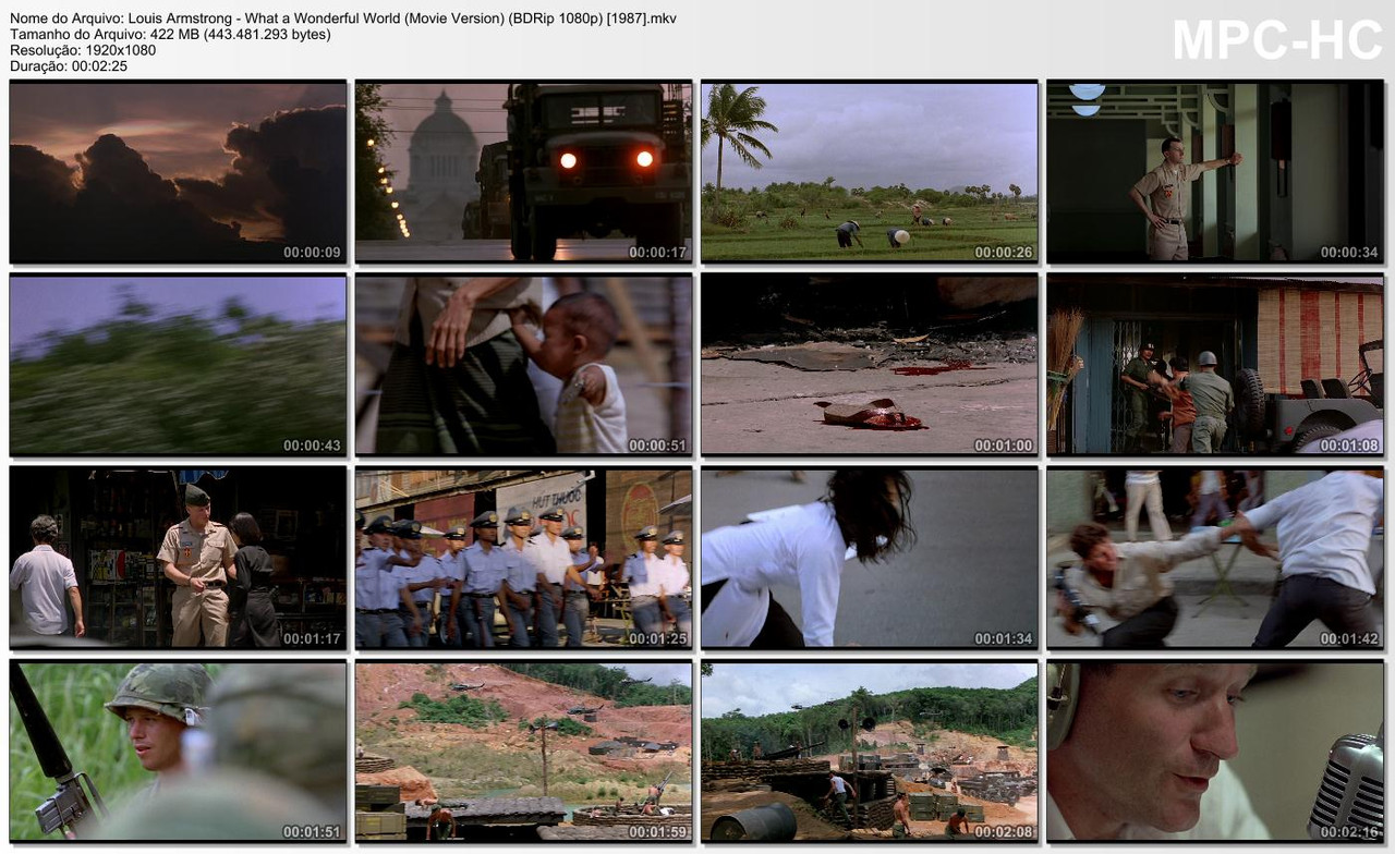 Louis Armstrong - What a Wonderful World (Movie Version) (BDRip 1080p) [1987]