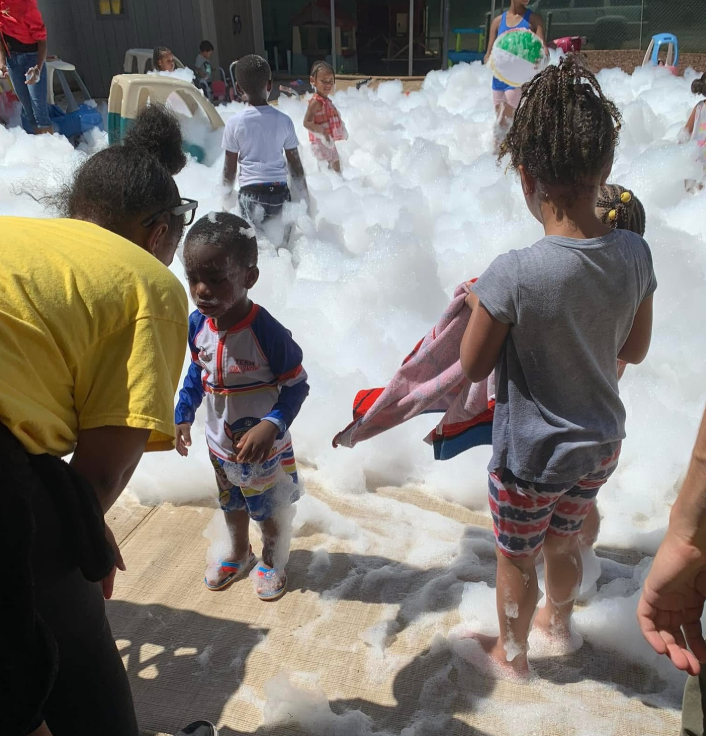 Toddlers exploring sensory play at 1st Step Learning Academy
