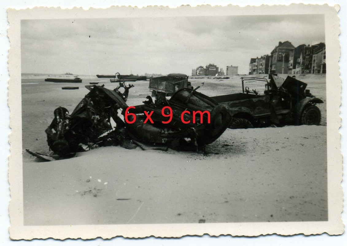 Foto Dünkirchen zerstörte Technick aus England S