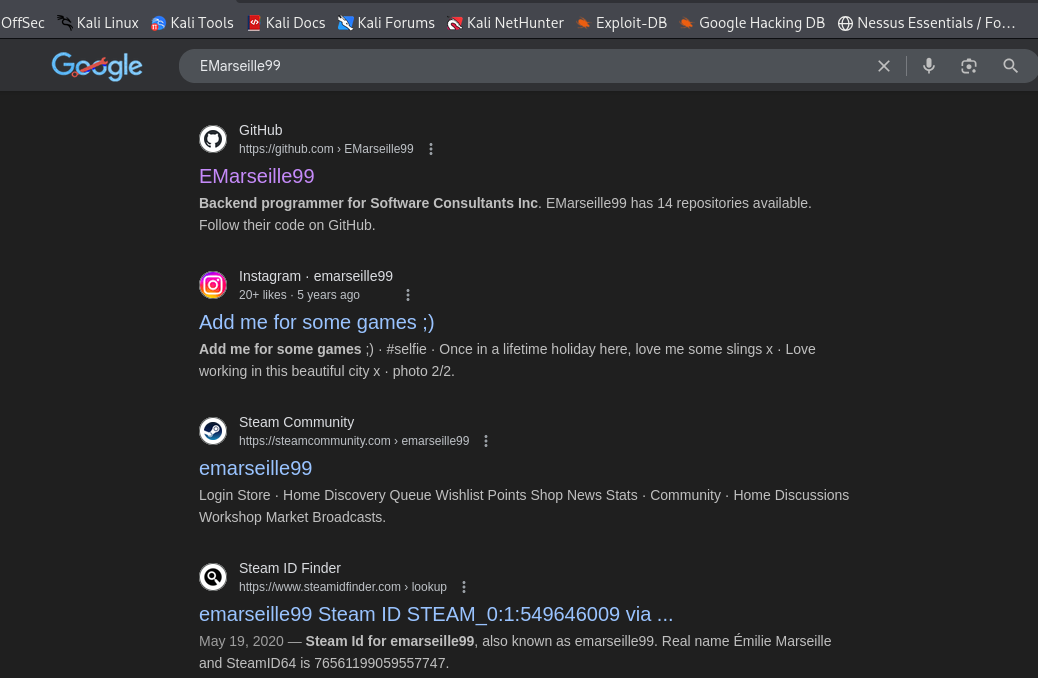 Step 1.1 Screenshot