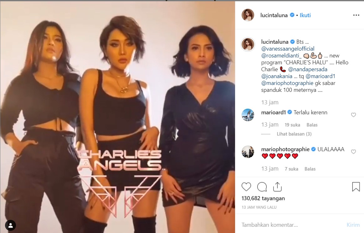 Meldi, Lucinta Luna dan Vanessa Angel