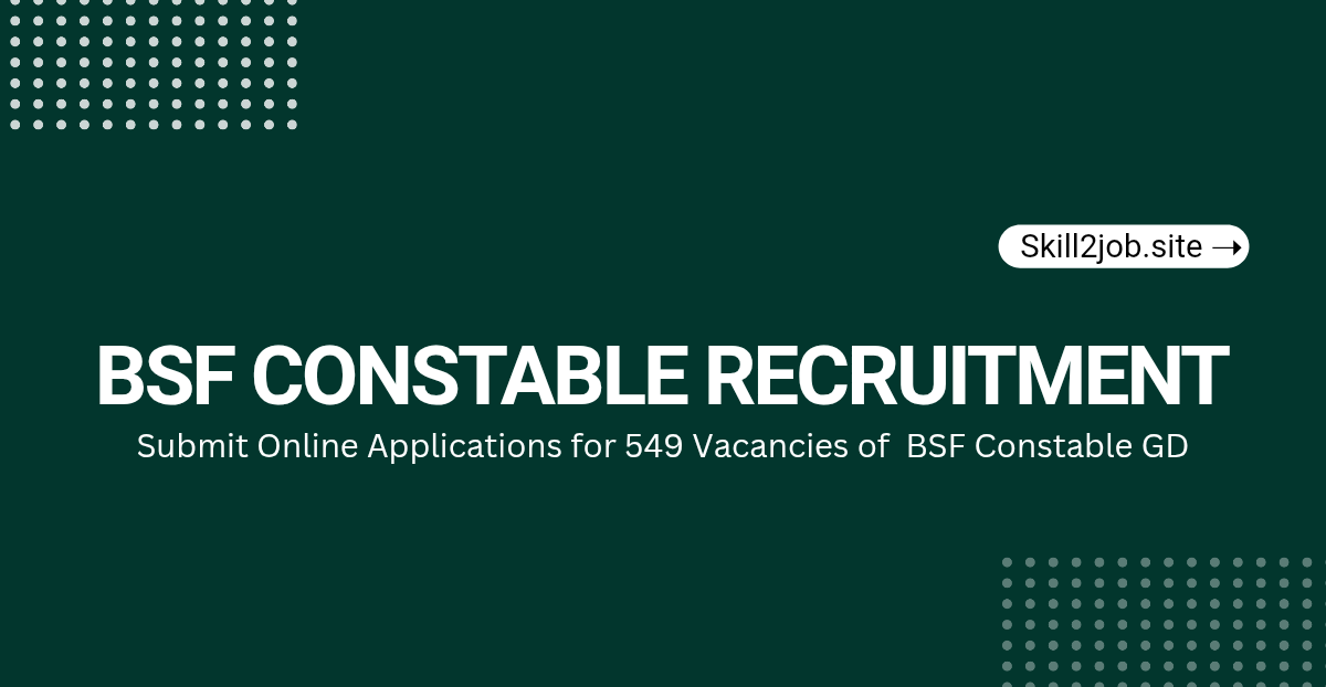 BSF Recruitment 2026