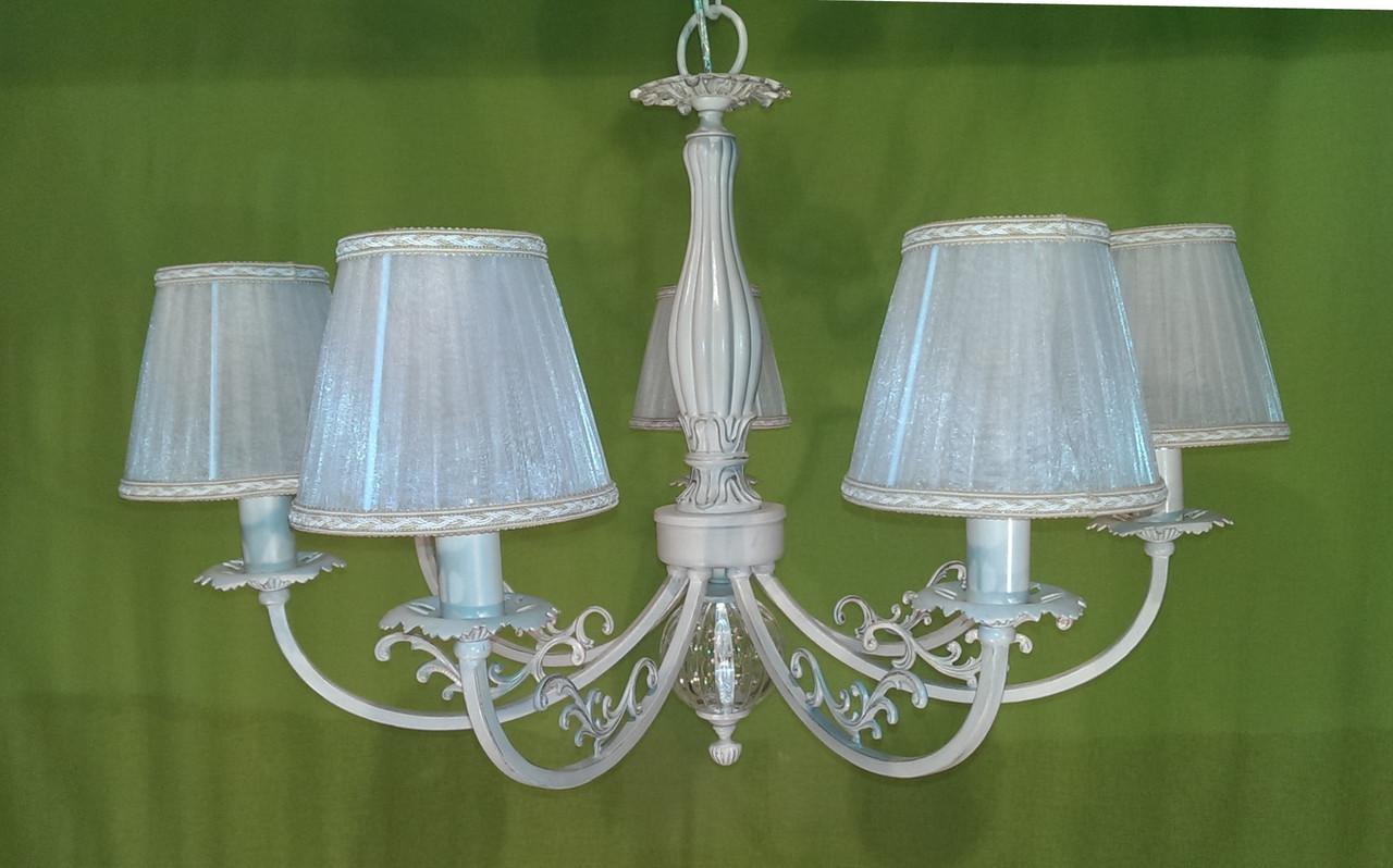 8004-7 рожков белая с абаж.