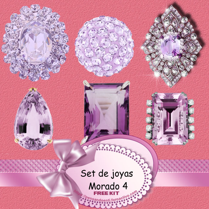 Set joyas Morado 4 Morado-4