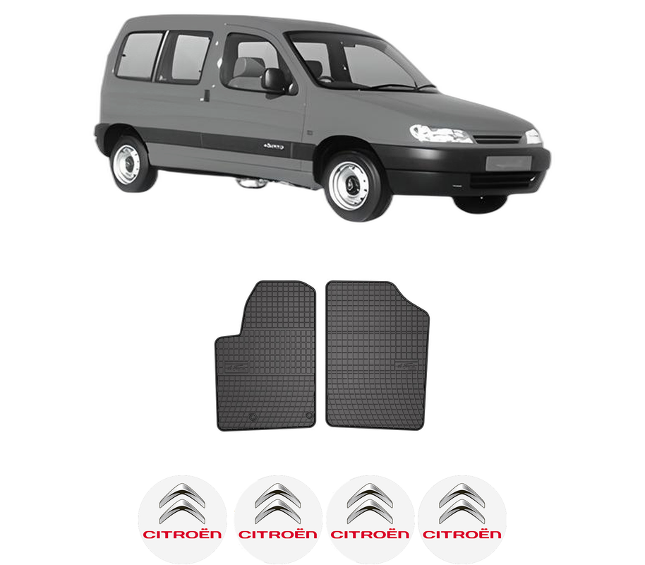 Set covorase presuri CITROEN BERLINGO / BERLINGO FIRST MPV (MF_, GJK_, GFK_) din 1996-2011, auto, din cauciuc thermoplastic, 4 Stickere auto cu CITROEN
