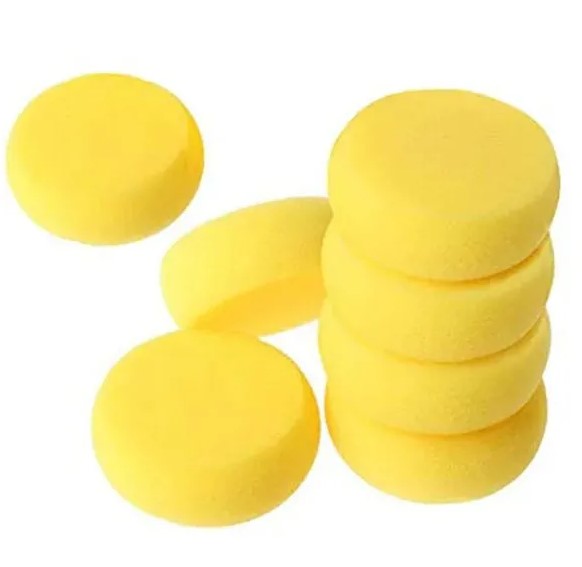 Set Esponjas Redondas Pomas sintético seda En Goma Espuma Para Trabajar Cerámica Stencil ideales para Difuminar Pintura con Acrílicos 