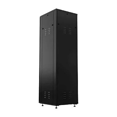 Visão lateral e traseira do Rack de Piso Intelbras RPD