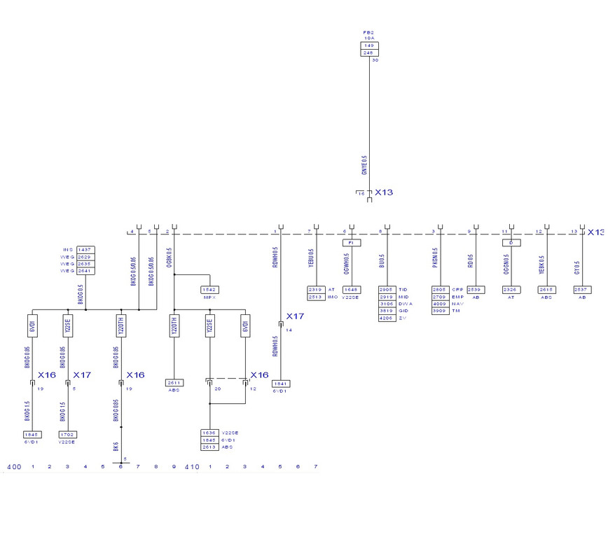 Złącze obd frontera b -schemat