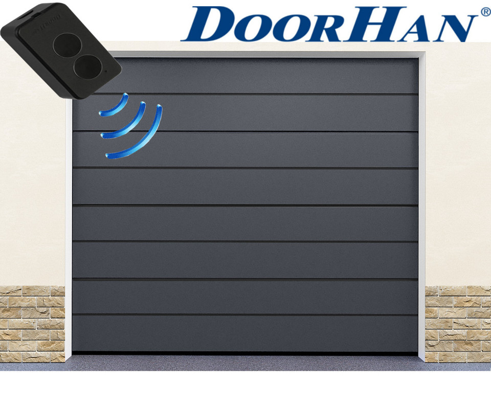 DoorHan Garagentor Sektionaltor Satinegray + Motor zu Selbstmontage | eBay