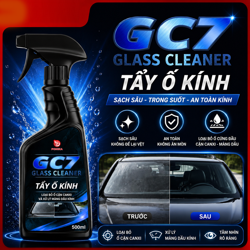Dung dịch tẩy ố kính Ponika GC7