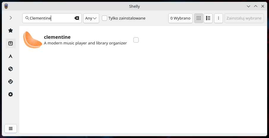 Shelly nowoczesny menadżer pakietów ARCH