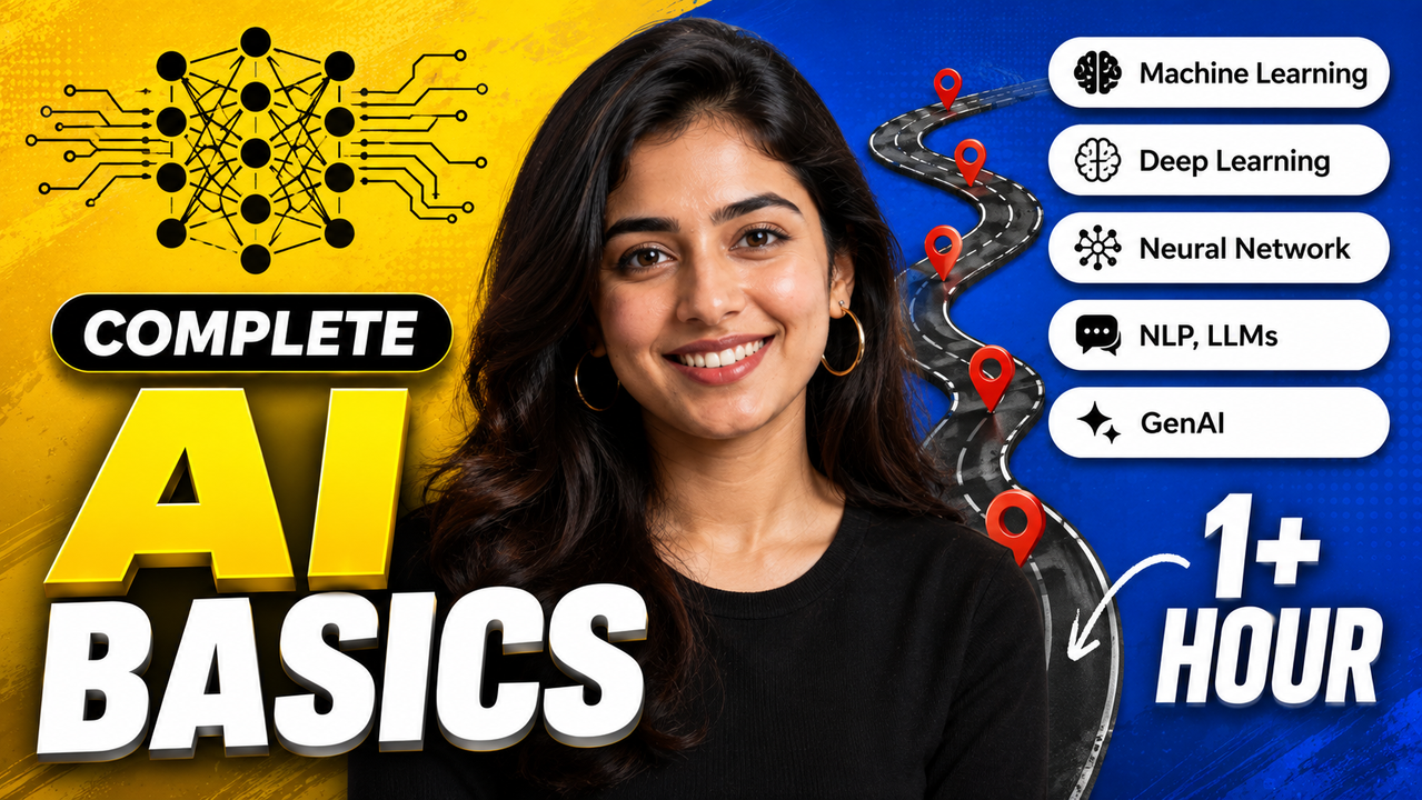 Result of: AI Basics Complete Course YouTube Thumbnail AI Prompt (Machine Learning)