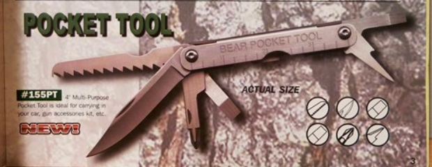 Bear and Sons Bear Pocket Tool model number 155PT