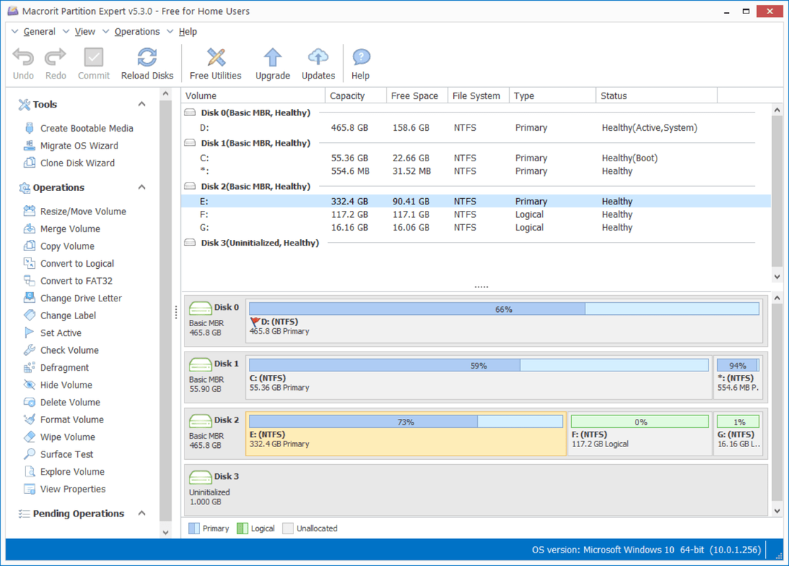 Captura de Macrorit Partition Expert