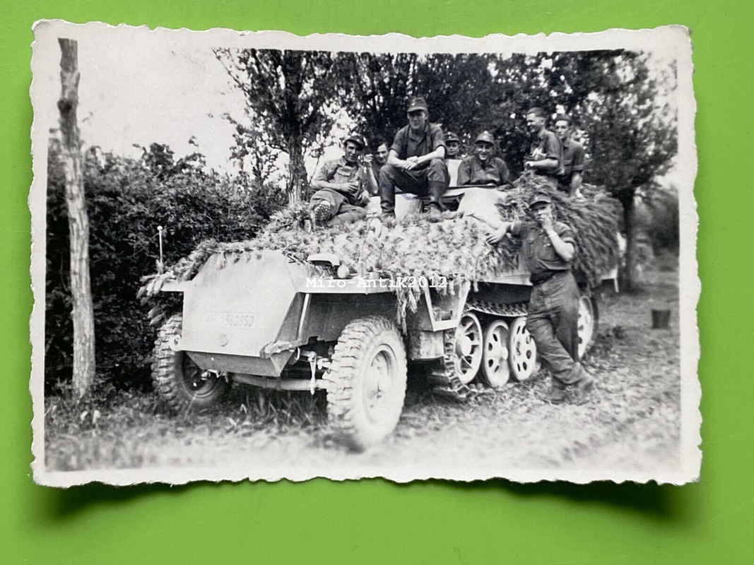 Foto, Wk2, Schützenpanzerwagen Sd.Kfz. 251 in Italien 1943, Zug Trupp 2