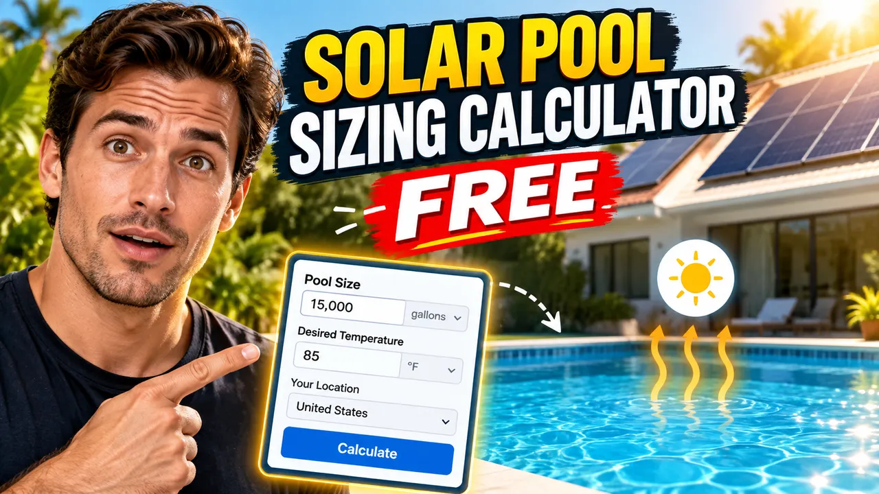 Solar Pool Sizing Calculator Free