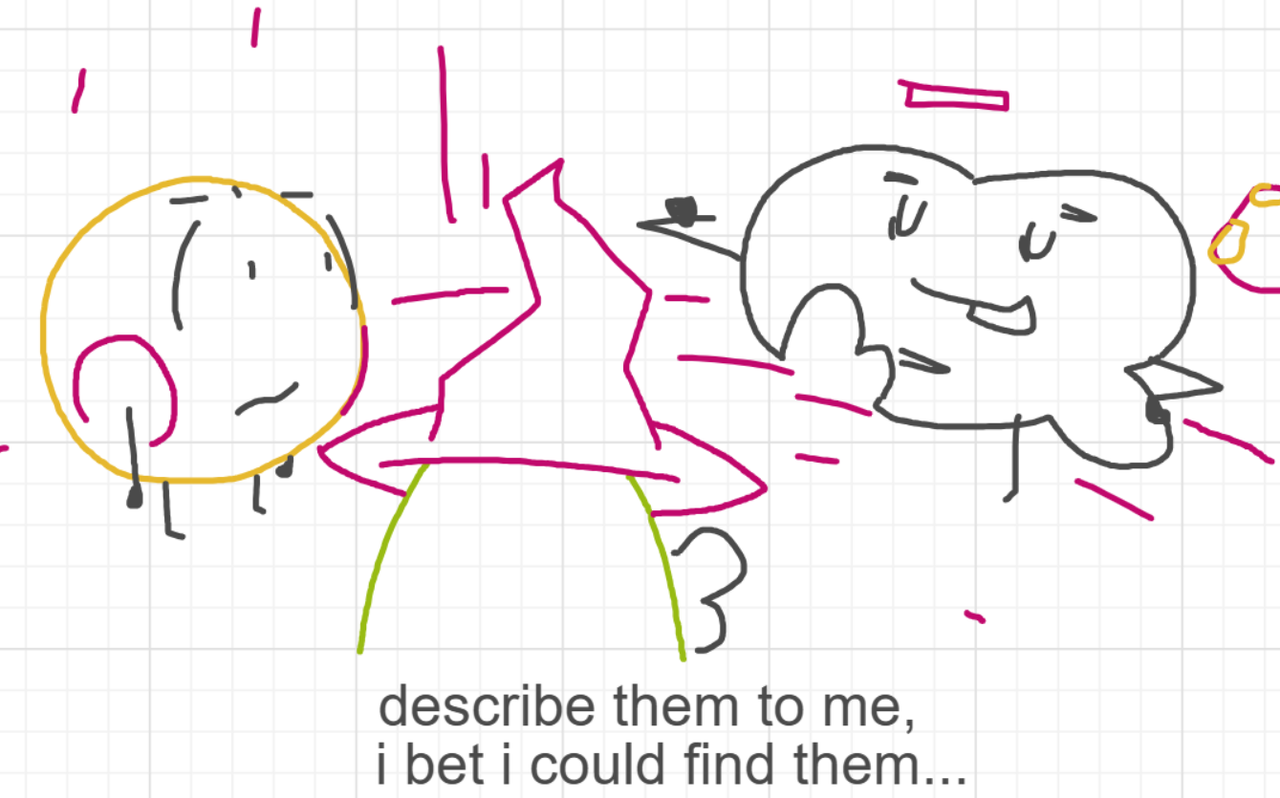 A panel from The Prime Number Few, episode eight of the Board Boards object show by Furretwalk/WalkingFurret.