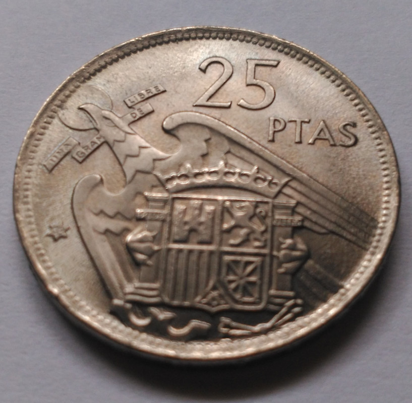 25 pesetas 1957 (*58). Estado Español IMG-20181129-160842