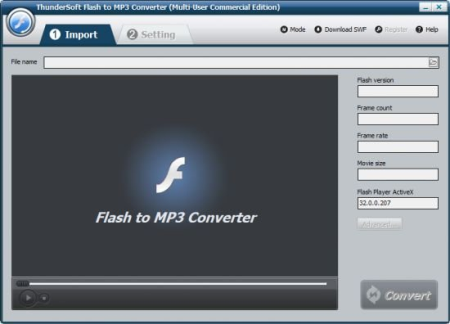 ThunderSoft Flash to MP3 Converter 4.1.0