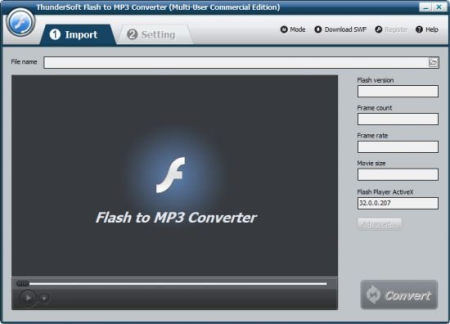 ThunderSoft Flash to MP3 Converter 4.1.0 ThunderSoft Flash to MP3 Converter 4.1.0
