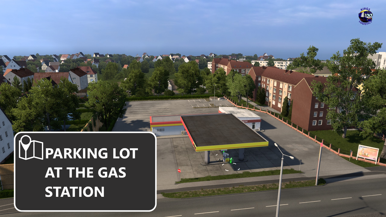 PARKING LOT AT THE GAS STATION