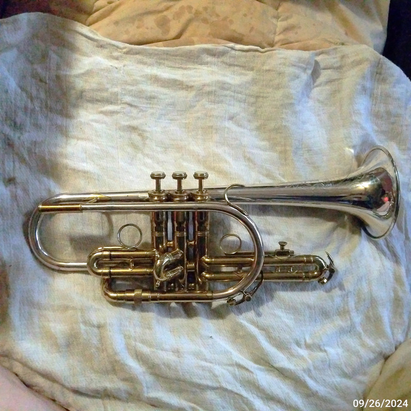 King 1958 Super 20 Silversonic Master cornet sn 363140 (29)