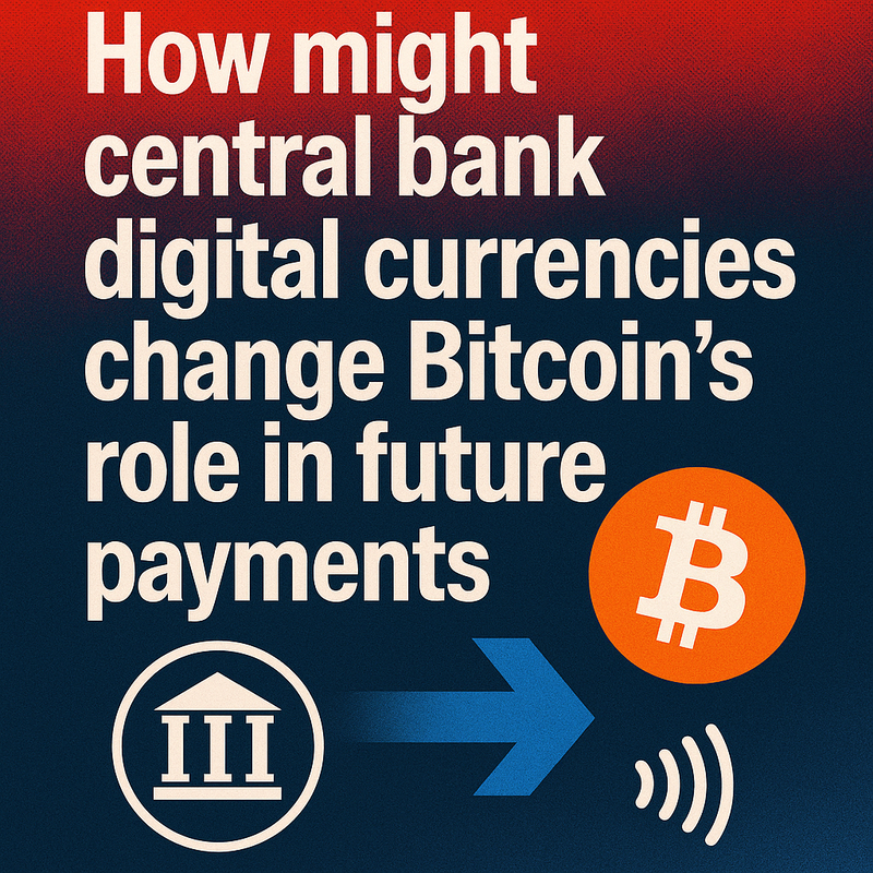 How might central bank digital currencies change Bitcoin's role in future payments