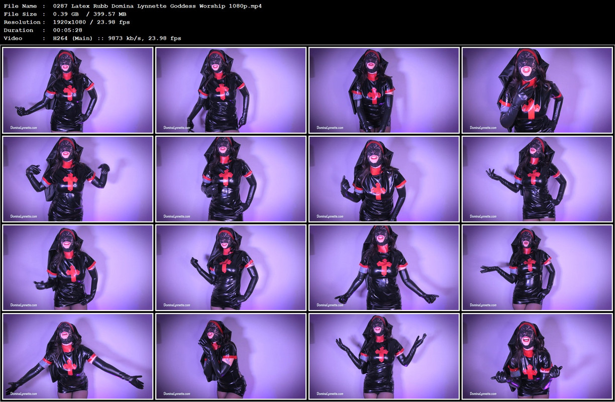 0287 Latex Rubb Domina Lynnette Goddess Worship 1080p.mp4