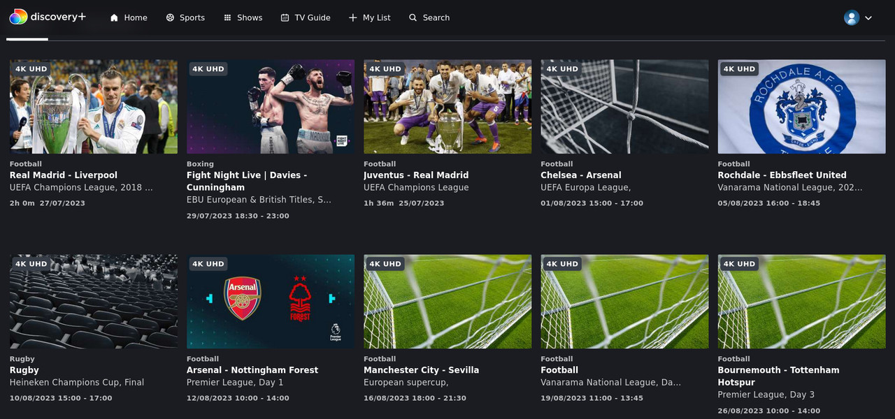 Sport w streamingu dla koneserów jakości - 4K z HDR, Dolby Atmos -  Streaming i usługi VOD - Forum SAT Kurier