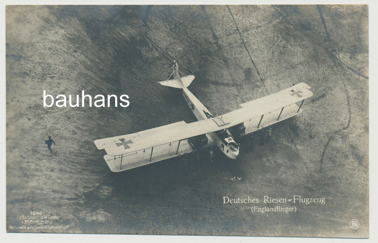 AK Deutsches Riesen-Flugzeug (Englandflieger) Sanke 1040 (2927x)