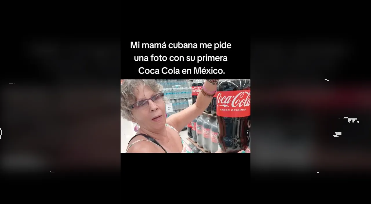 Señora cubana descubre que existe la Coca Cola de 3 litros y se vuelve viral