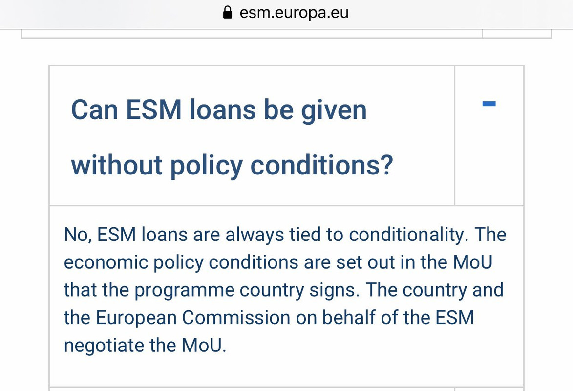 esm conditions