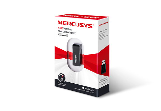 ADAPTADOR MERCUSYS WIFI USB N300 MW300UM